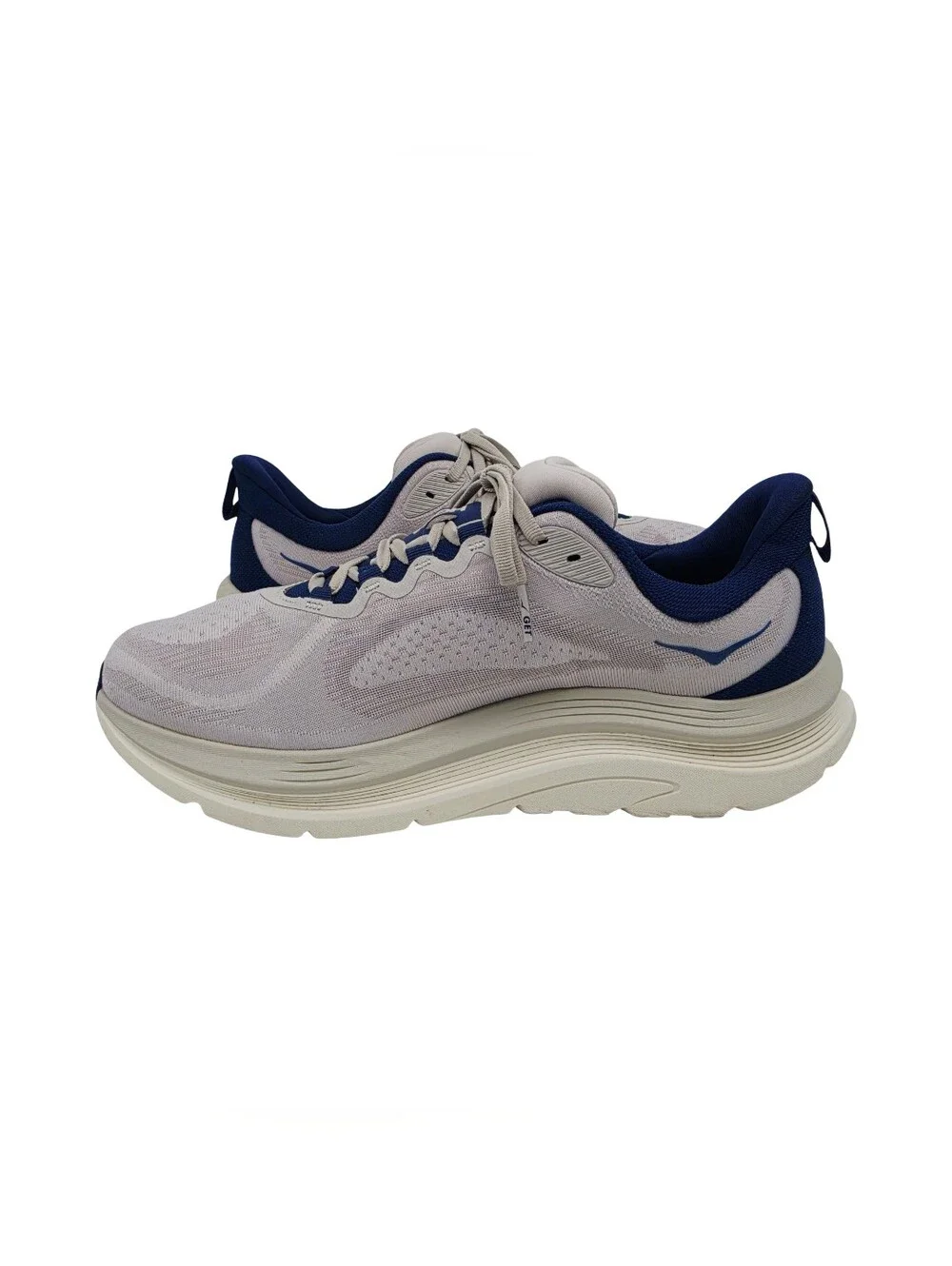 HOKA Men's Kawana 3 Shoes Putty Midnight Blue 10 Wide Fitness & Training